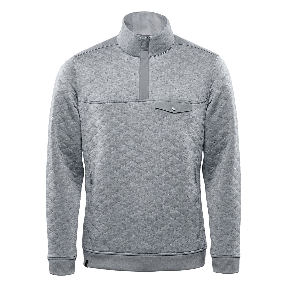 MEN'S MONTEBELLO THERMAL 1/4 ZIP PULLOVER — Ash Grey
