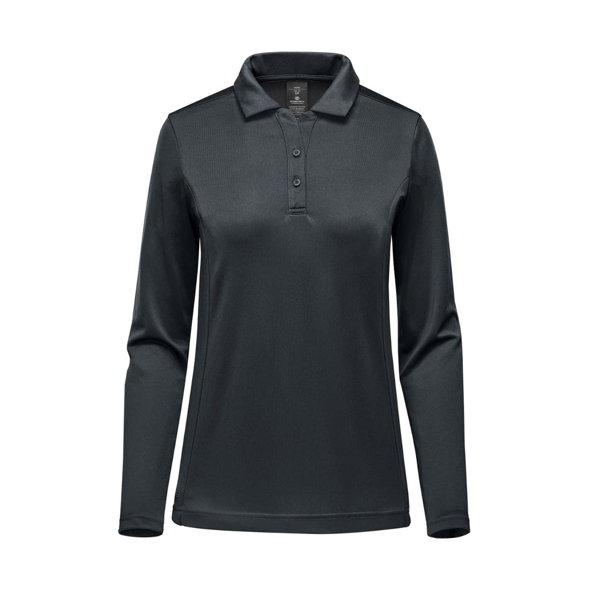 WOMENS MONTEREY L/S POLO — Black