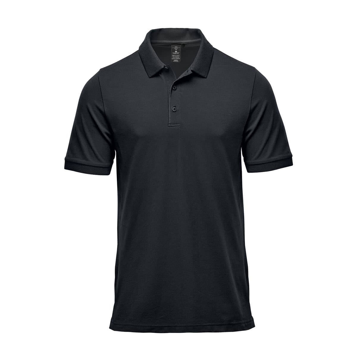 MENS FERRERA S/S POLO BLACK-2XL — Black