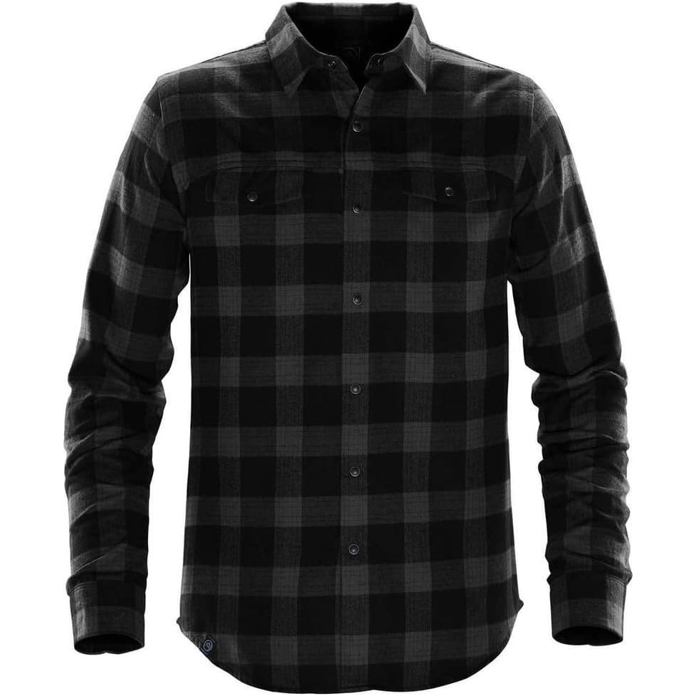 MENS LOGAN SNAP FRONT SHIRT — Carbon