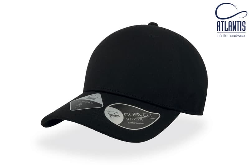 ATLANTIS UNI-CAP PIQUET CAP — Black
