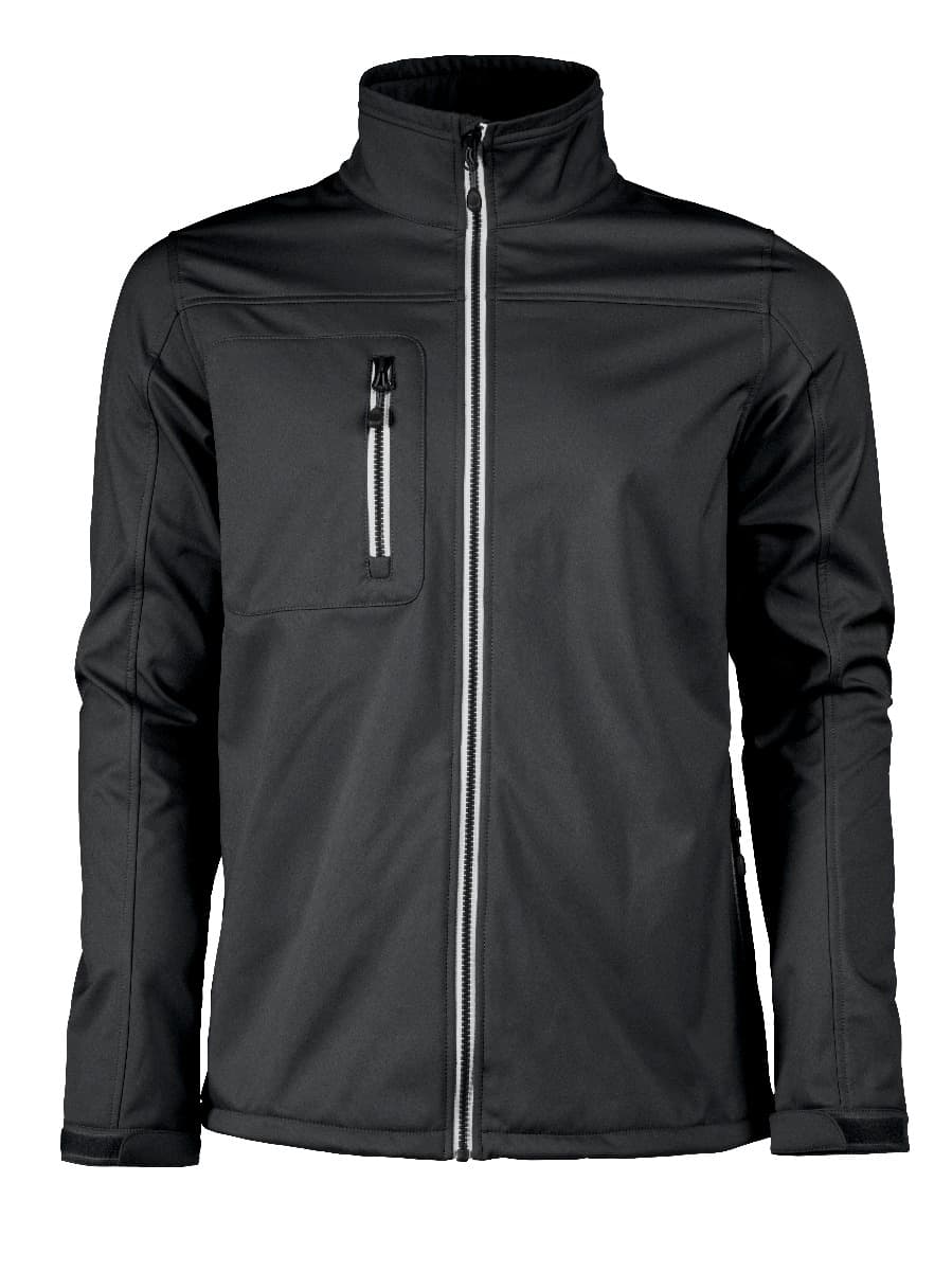 VERT MENS SOFTSHELL JACKET — Black