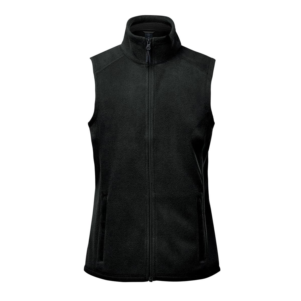WOMENS MONTAUK FLEECE VEST BLACK-2XL — Black